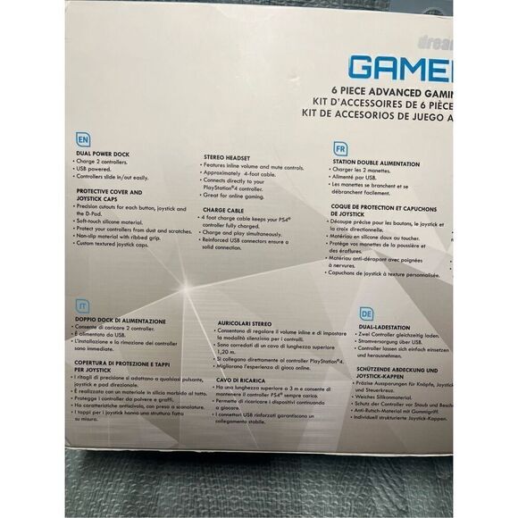 dreamGEAR Advanced Gamer's Starter Kit for PlayStation 4 PS4 NEW 6 Piece Kit - Picture 7 of 7